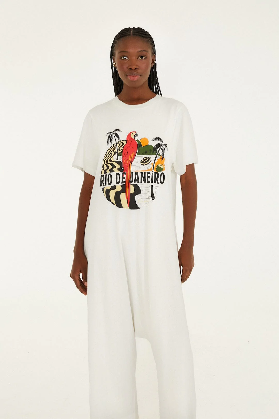 Off-White Rio De Janeiro Organic Cotton Jumpsuit - Image 4