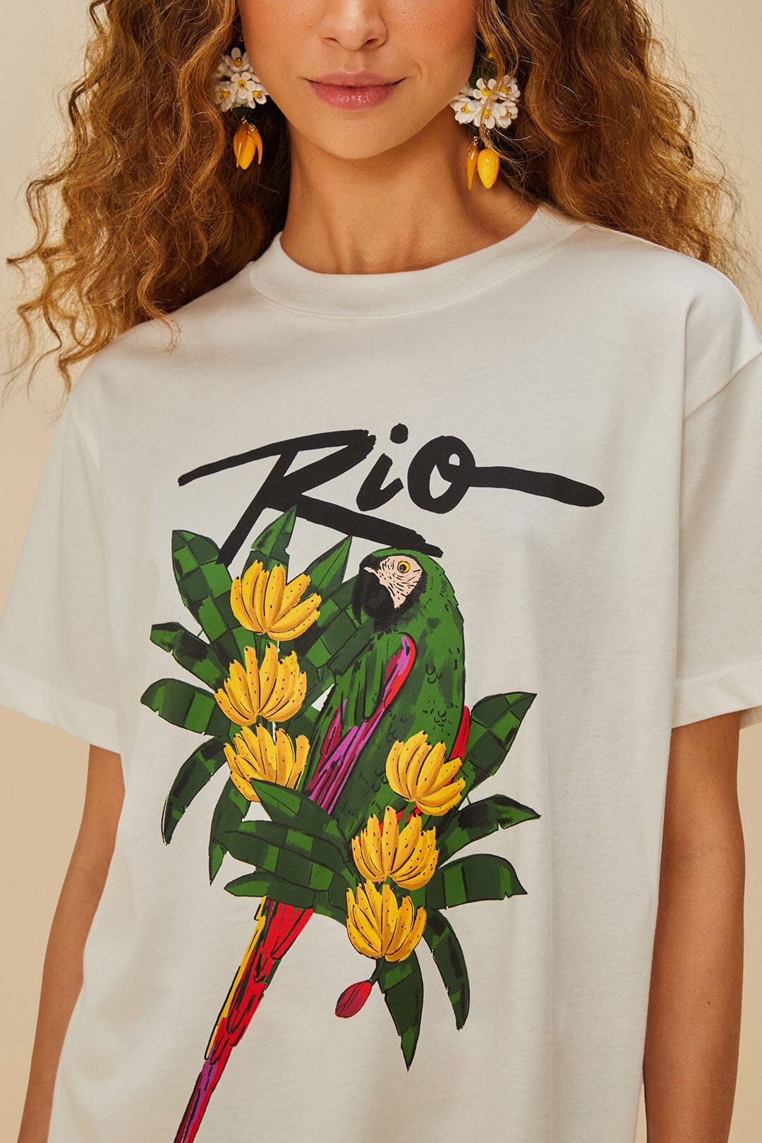 Off-White Rio Macaw Organic Cotton T-Shirt - Image 3
