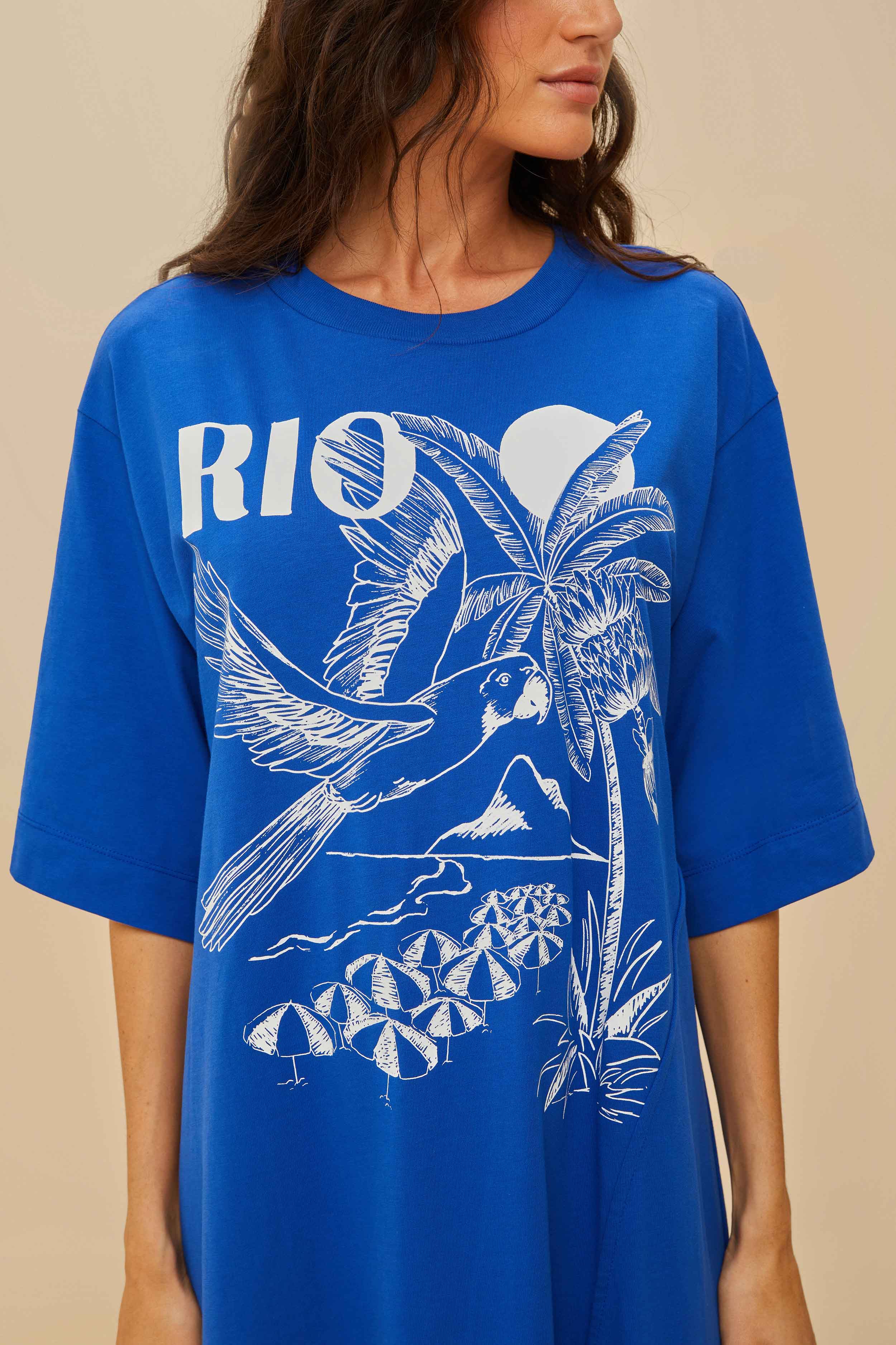 Blue Rio Organic Cotton Maxi Dress - Image 3