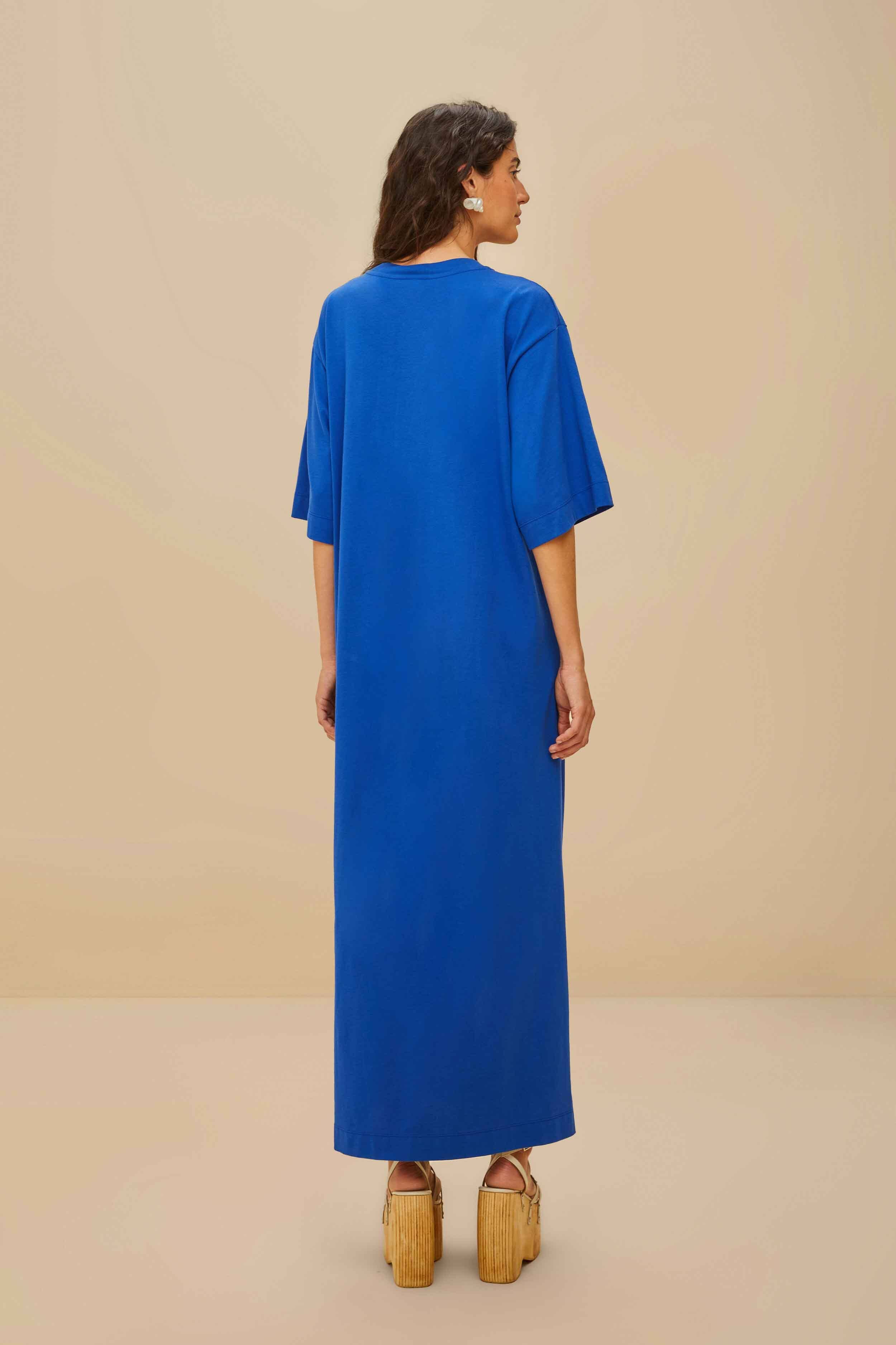 Blue Rio Organic Cotton Maxi Dress - Image 4