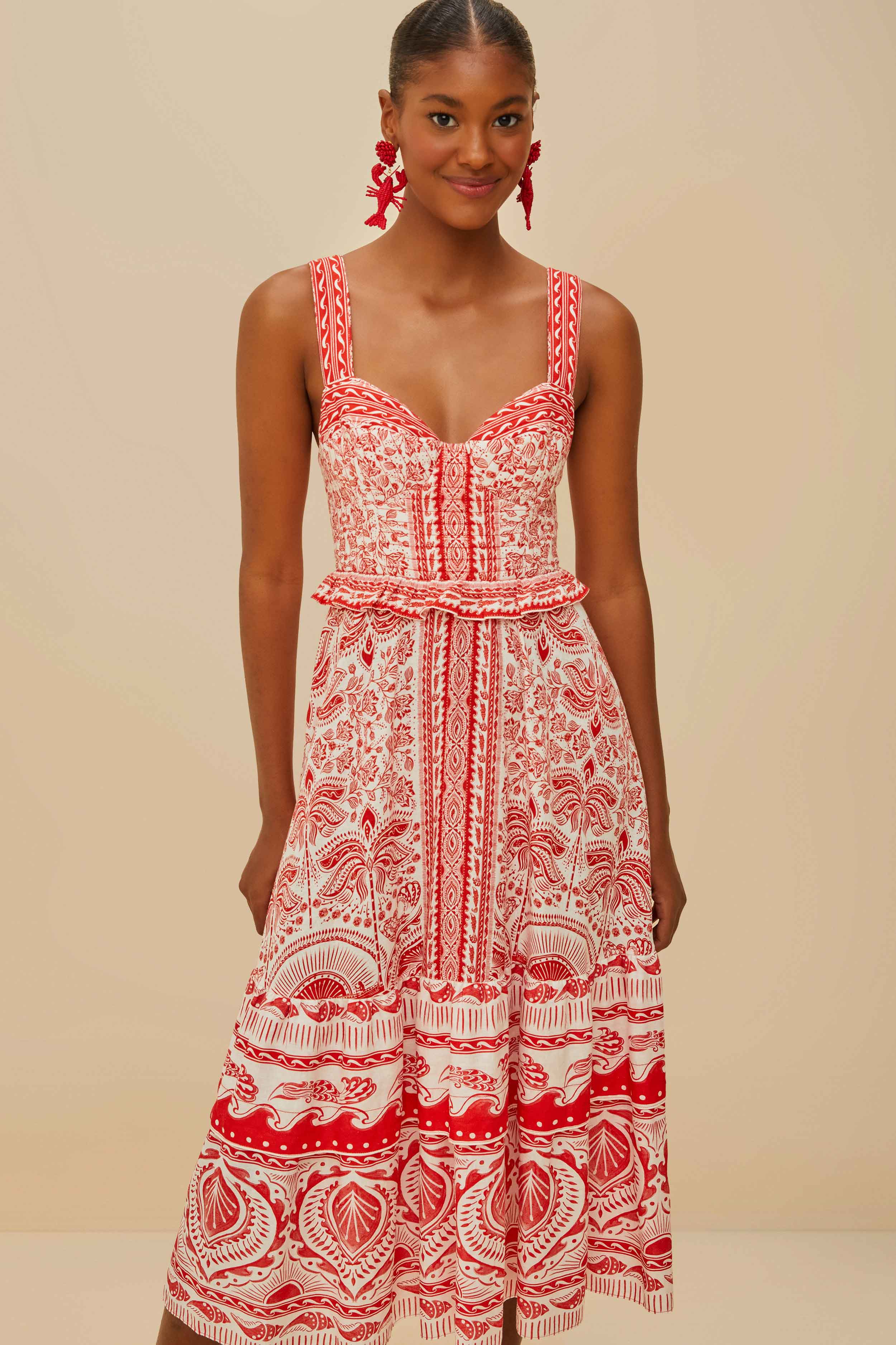 Red River Ride LENZING™ ECOVERO™ Euroflax™ Midi Dress - Image 2