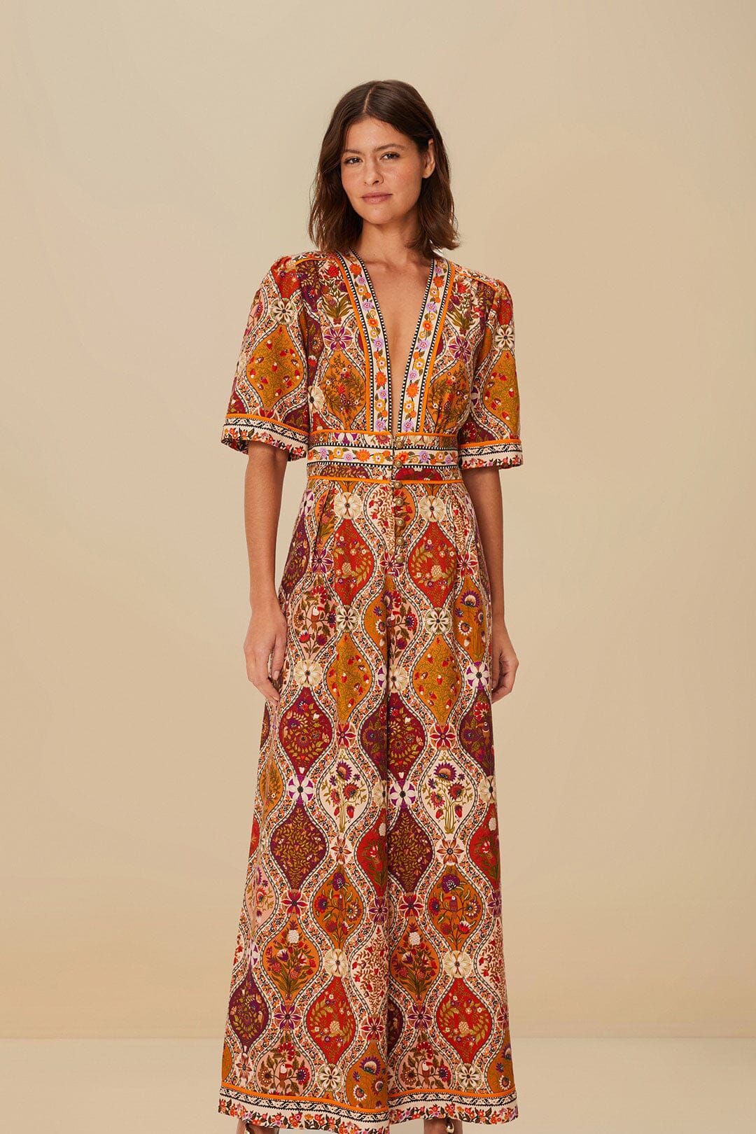 Multicolor Romantic Nature Jumpsuit - Image 3