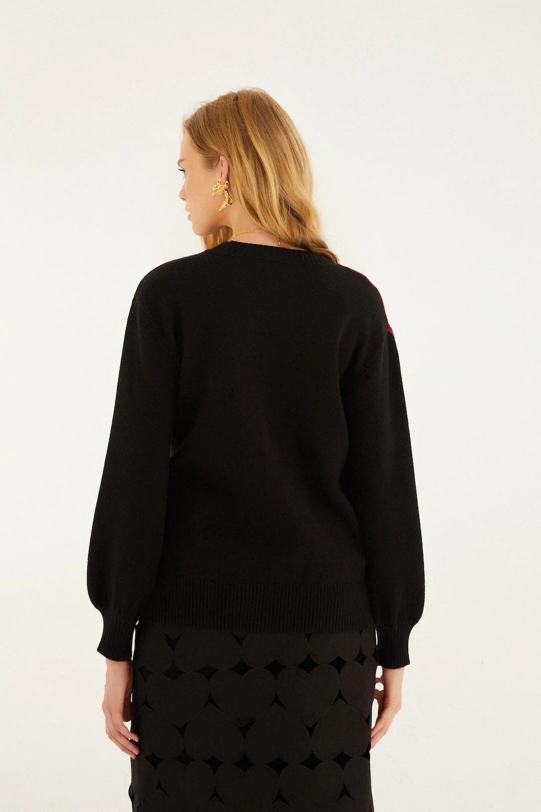 Black Rosalia Knit Sweater - Image 3