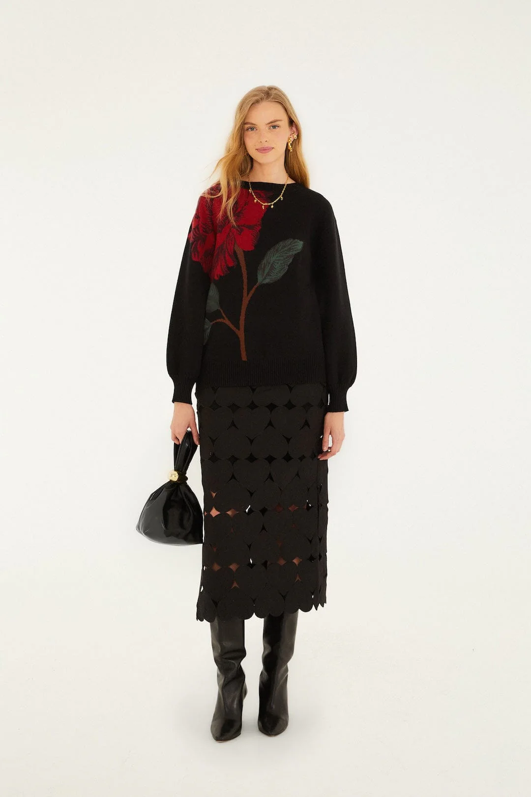 Black Rosalia Knit Sweater - Image 4