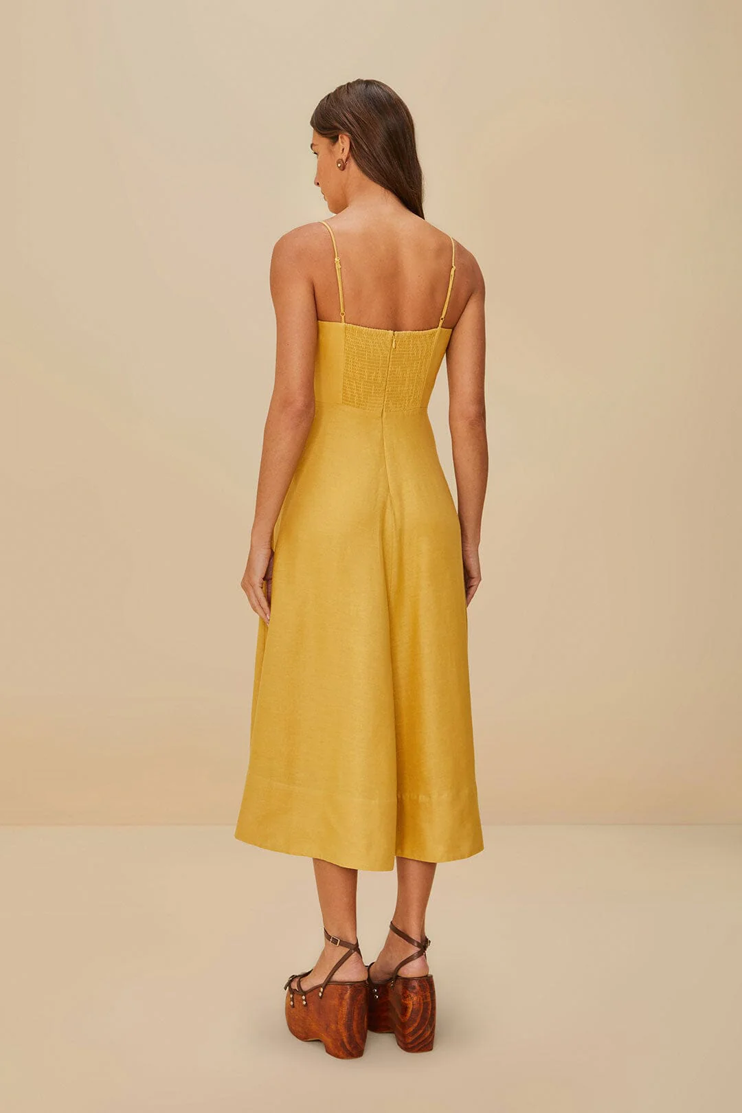 Sand Garden LENZING™ ECOVERO™ Euroflax™ Midi Dress - Image 5