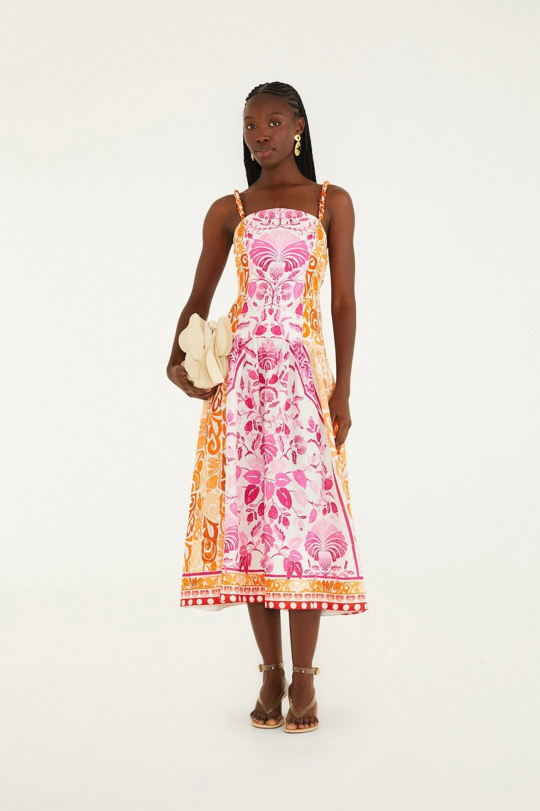 Off-White Santorini Euroflax Premium Linen Midi Dress