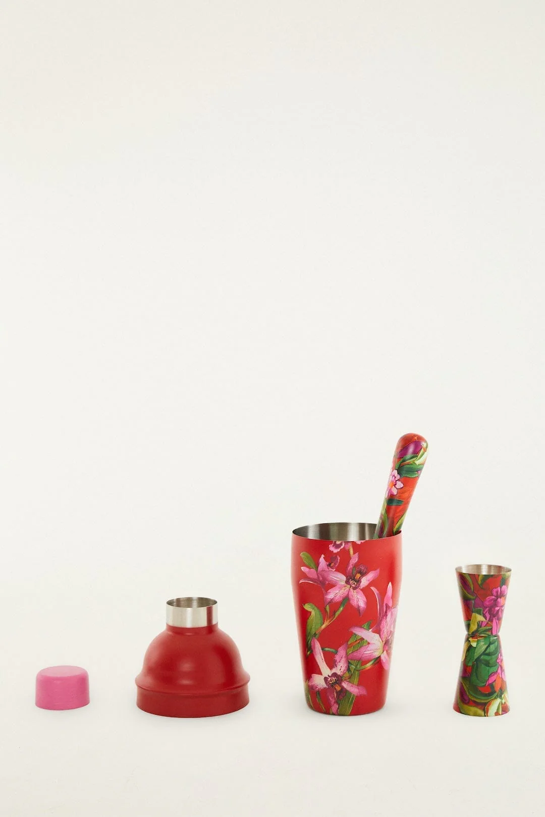 Red Floral Shake Joy Up Set - Image 4