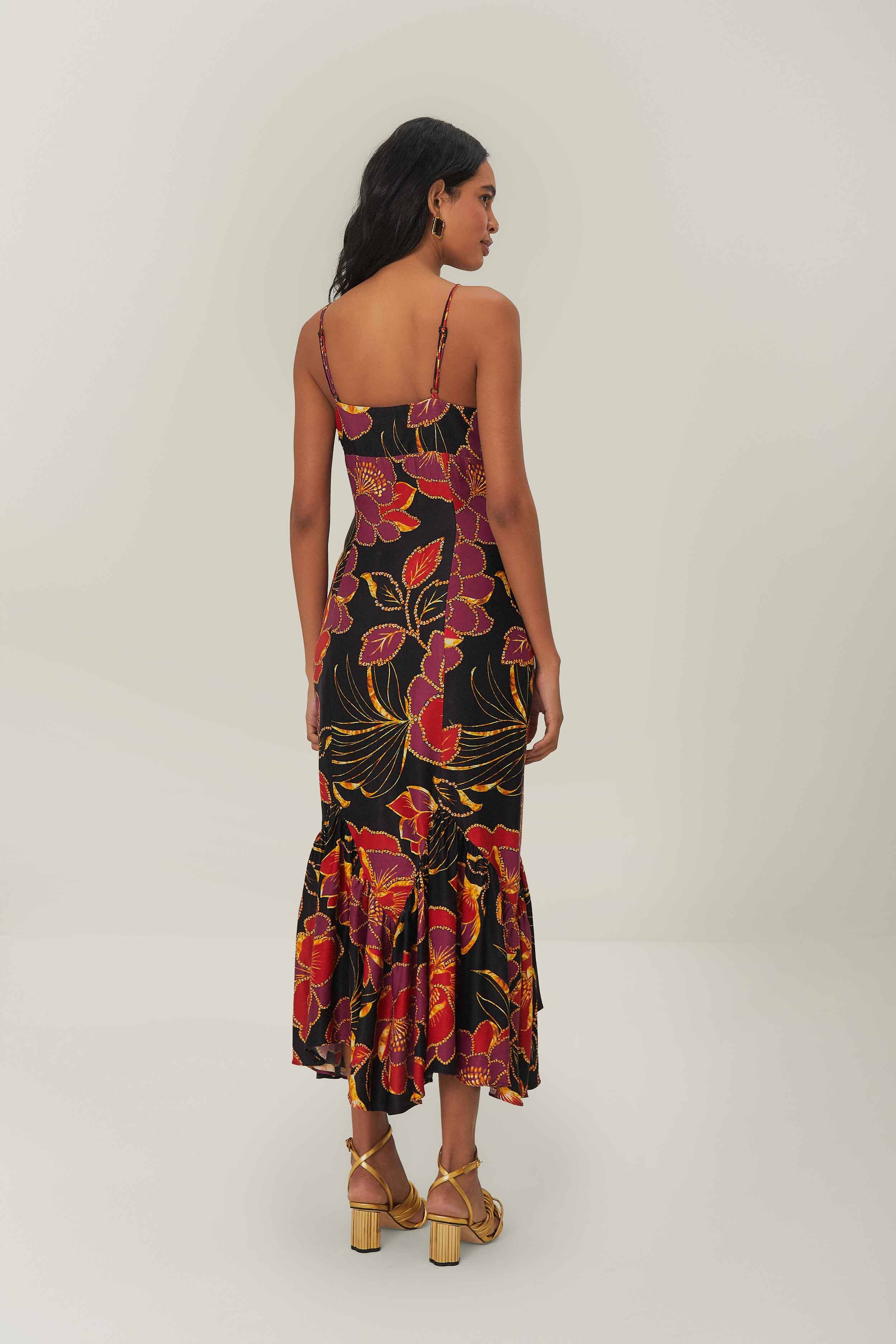 SHINY CHITA BLACK MAXI DRESS - Image 4