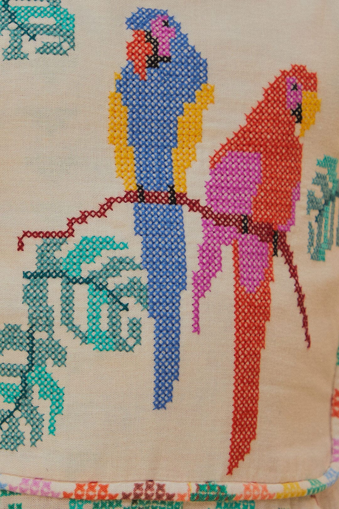 Stitched Birds Scarf Kids Jumpsuit - Image 6