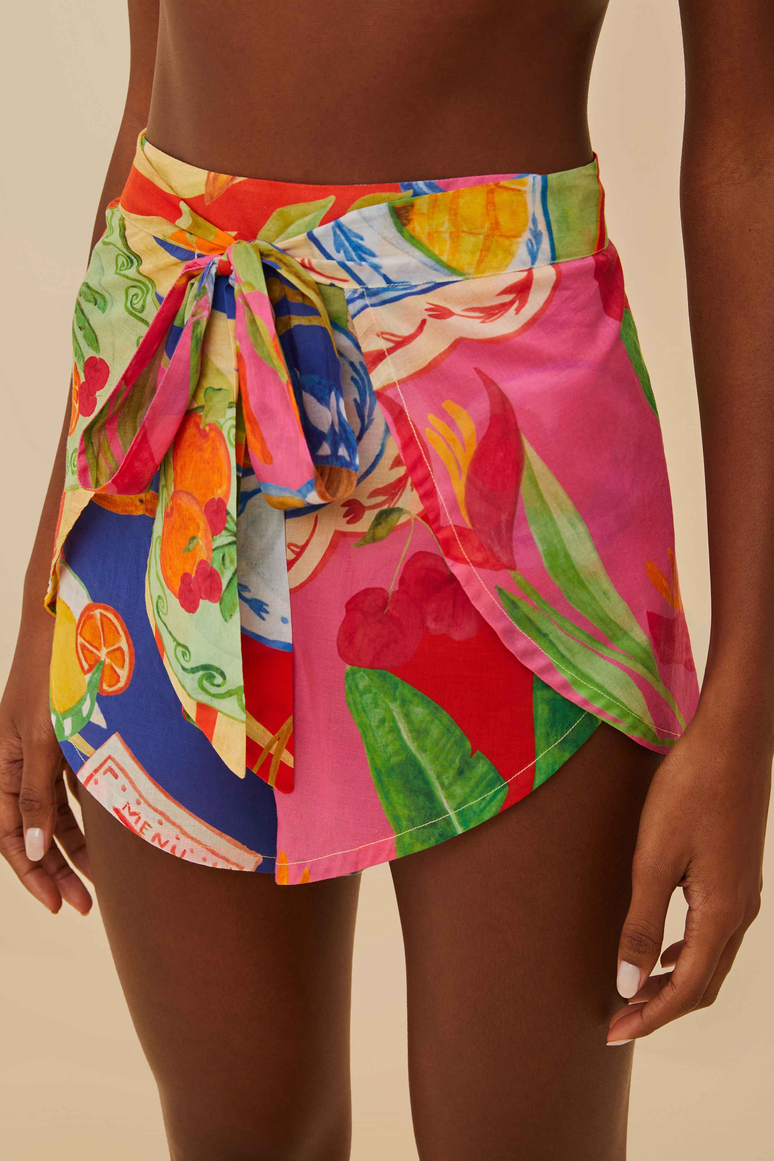 Multicolor Summer Picnic Shorts - Image 2