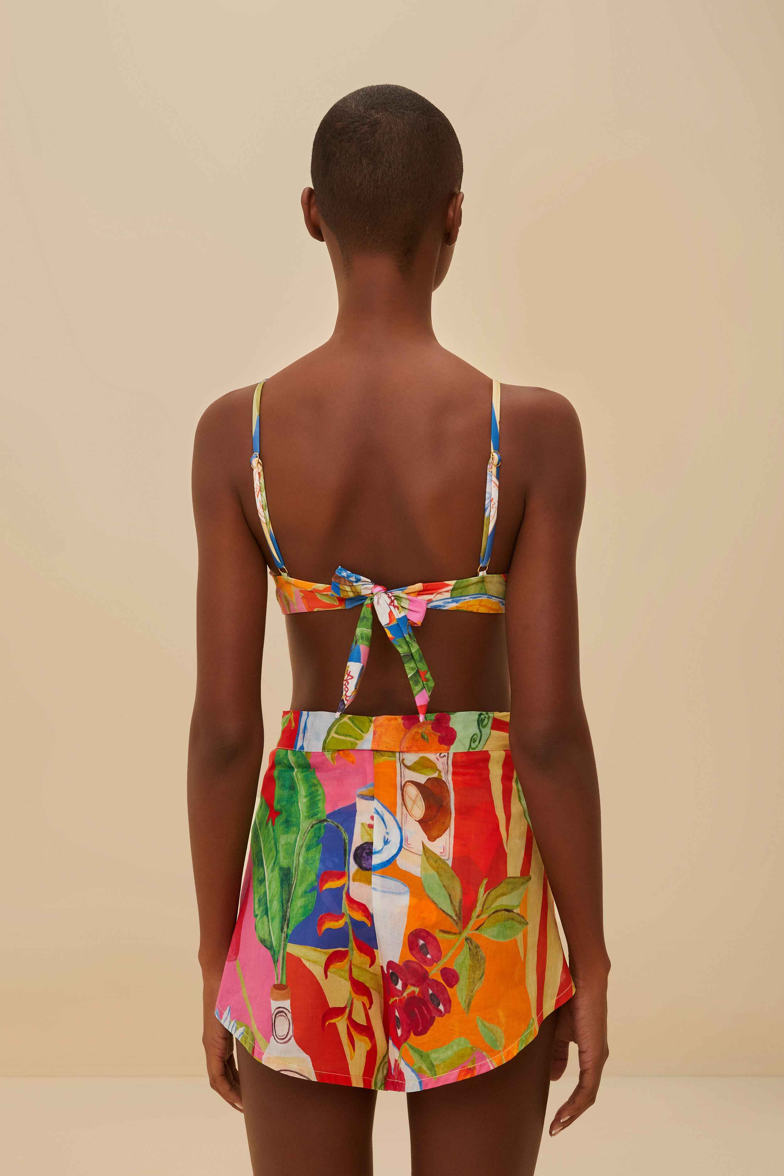 Multicolor Summer Picnic Shorts - Image 3