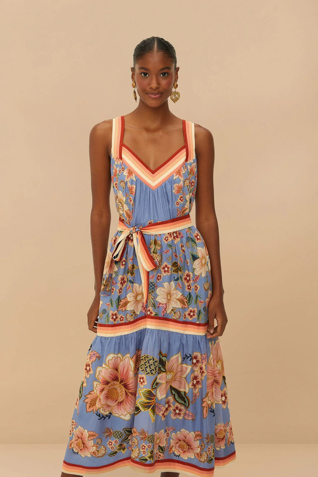 Blue Superbloom Tapestry Maxi Dress - Image 2