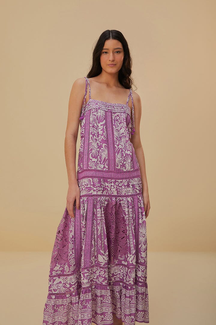 Lilac Sweet Garden Sleeveless Maxi Dress - Image 3