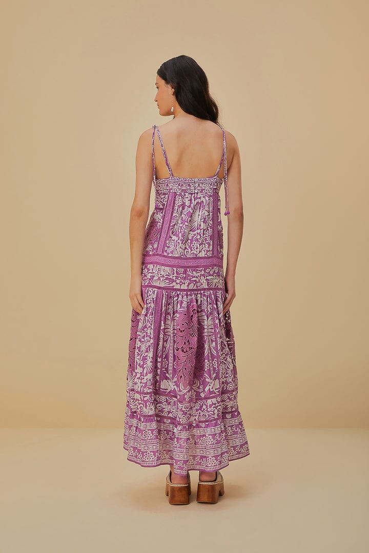 Lilac Sweet Garden Sleeveless Maxi Dress - Image 4