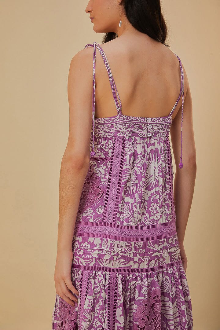 Lilac Sweet Garden Sleeveless Maxi Dress - Image 5