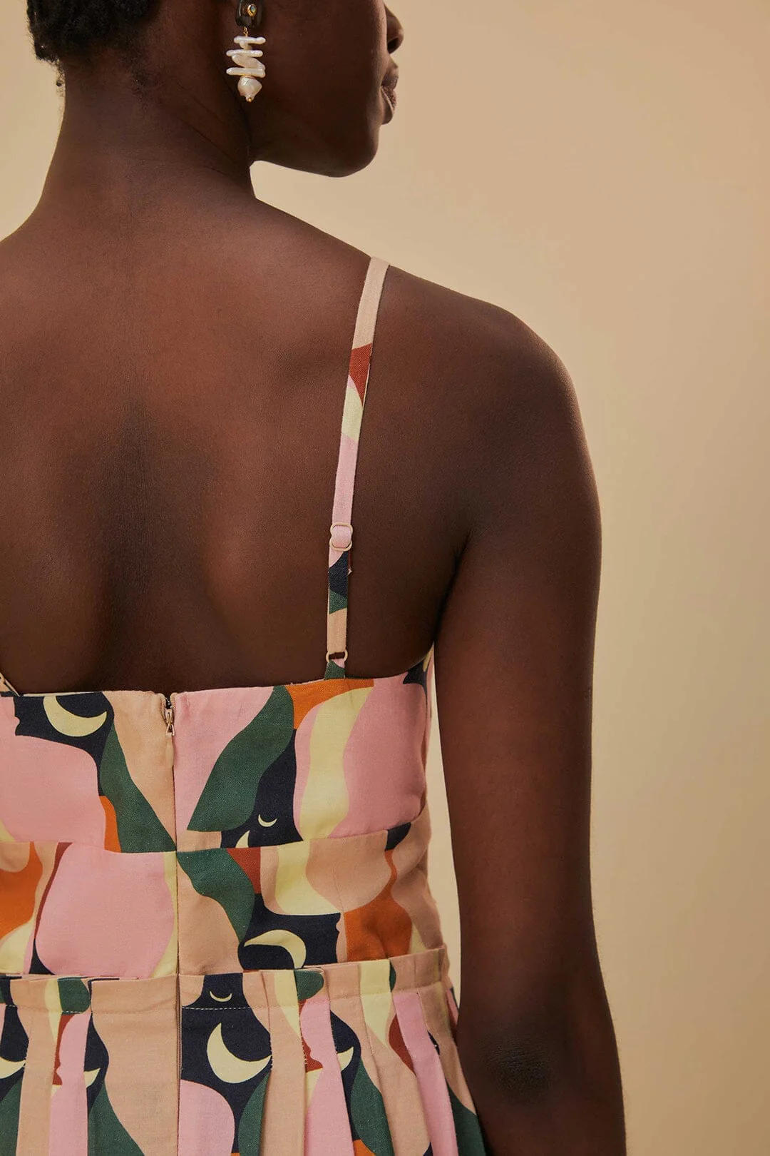 The Kiss Multicolor Sleeveless Midi Dress - Image 5