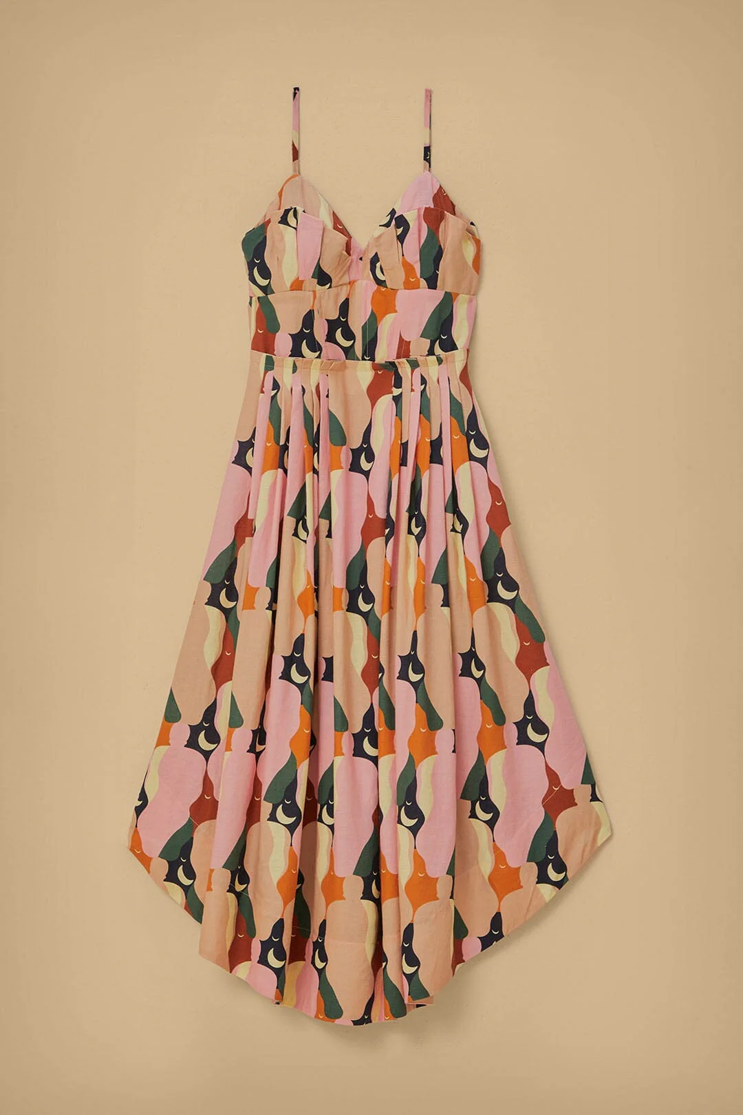 The Kiss Multicolor Sleeveless Midi Dress - Image 7