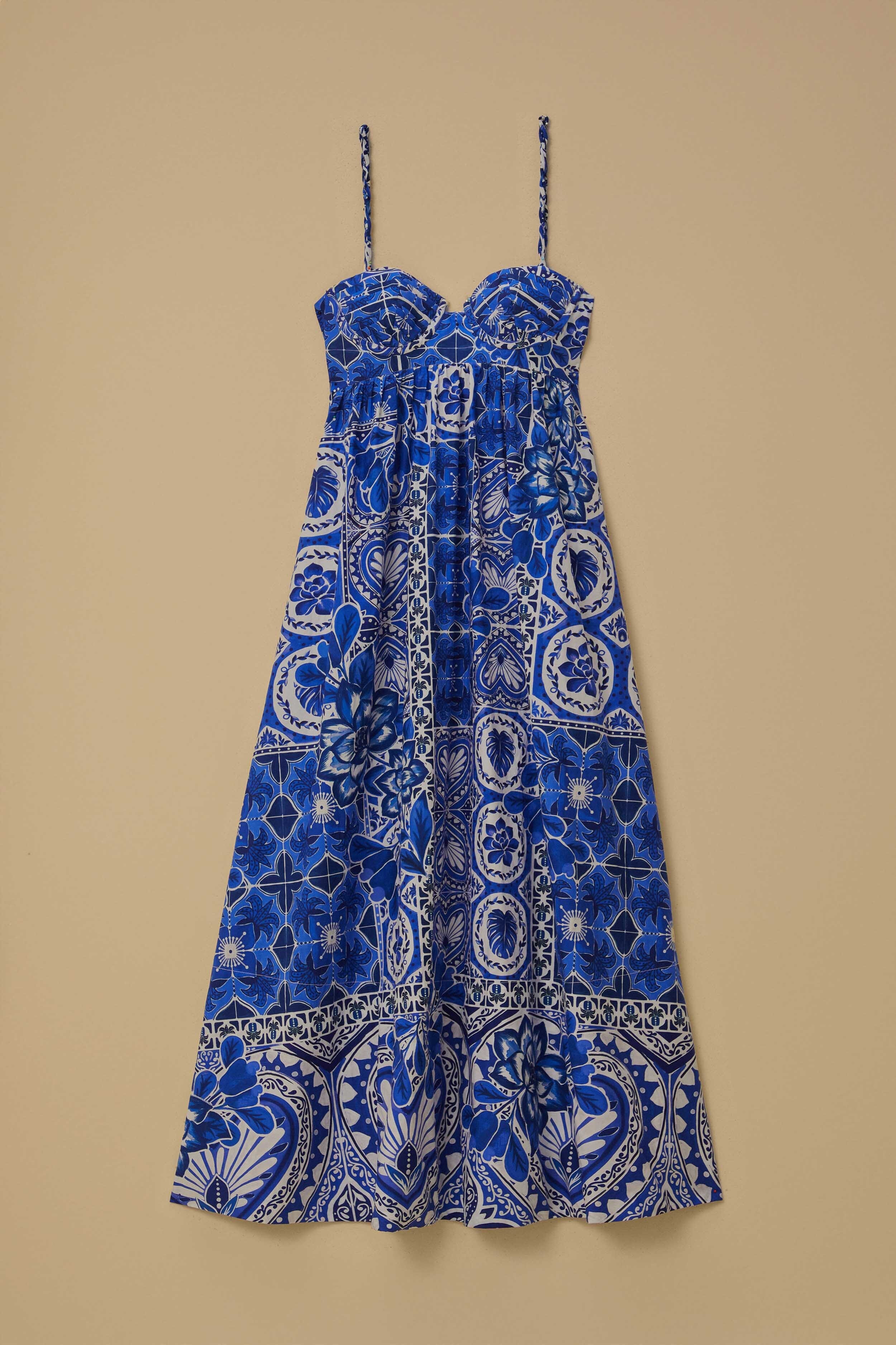 Blue Tile Dream Sleeveless Maxi Dress - Image 7