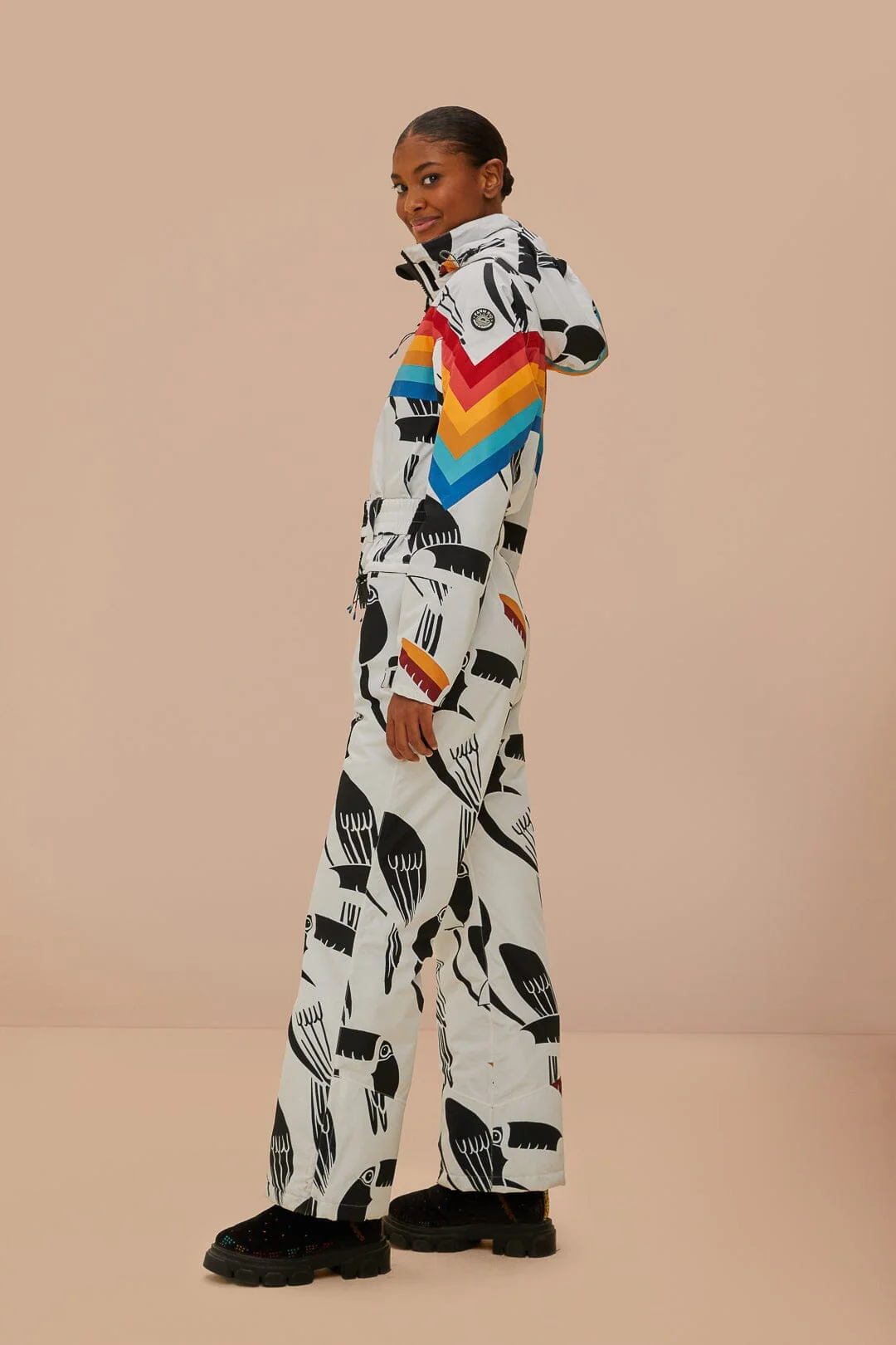 White Toucans Rainbow Ski Jumpsuit - Image 4