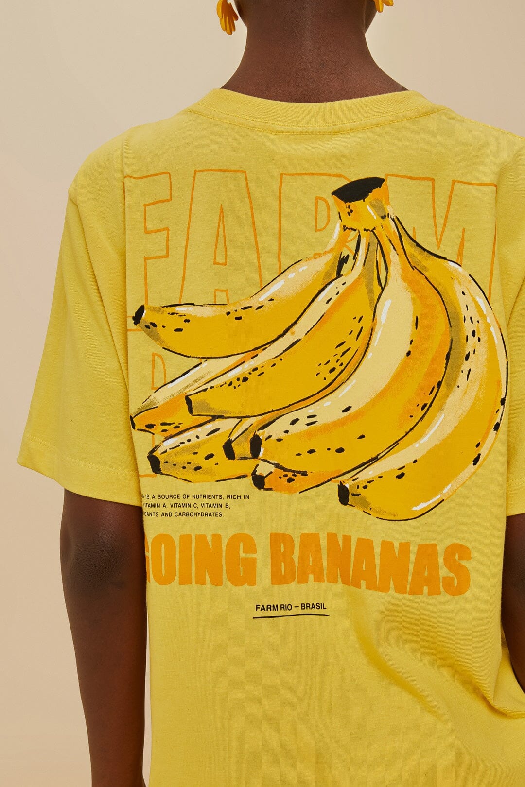 Pink Tropical Bananas Organic Cotton Relaxed T-Shirt - Image 4