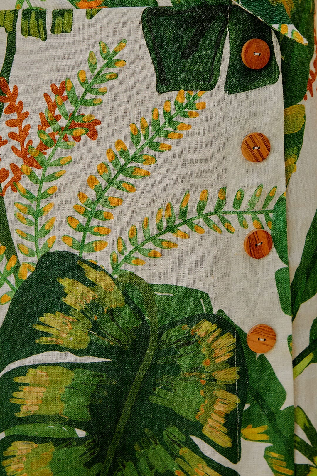 Tropical Forest Off-White Mini Dress - Image 6