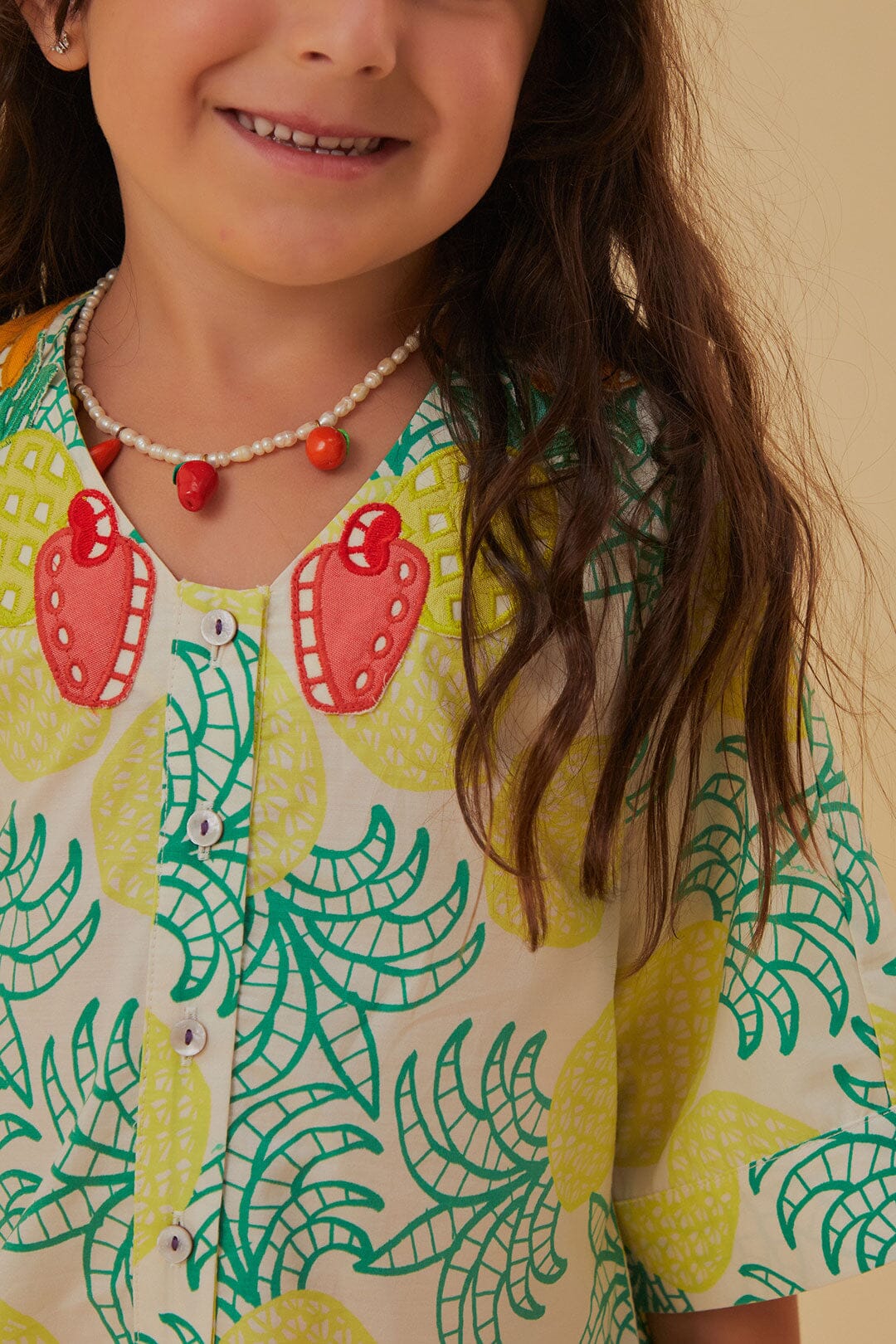 Tropical Fruits Kids Dress - Image 3