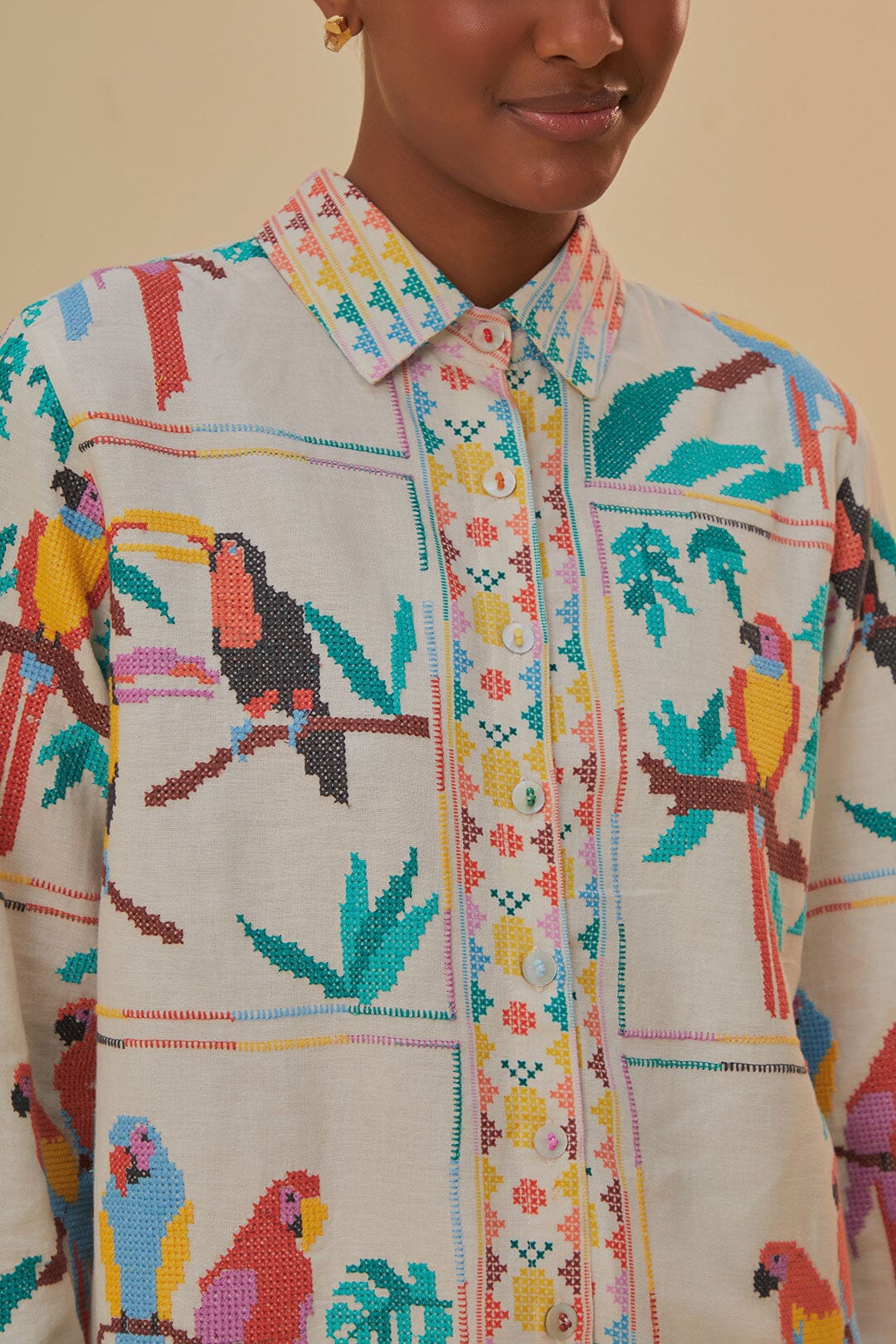 Tropical Stich Long Sleeve Shirt - Image 3