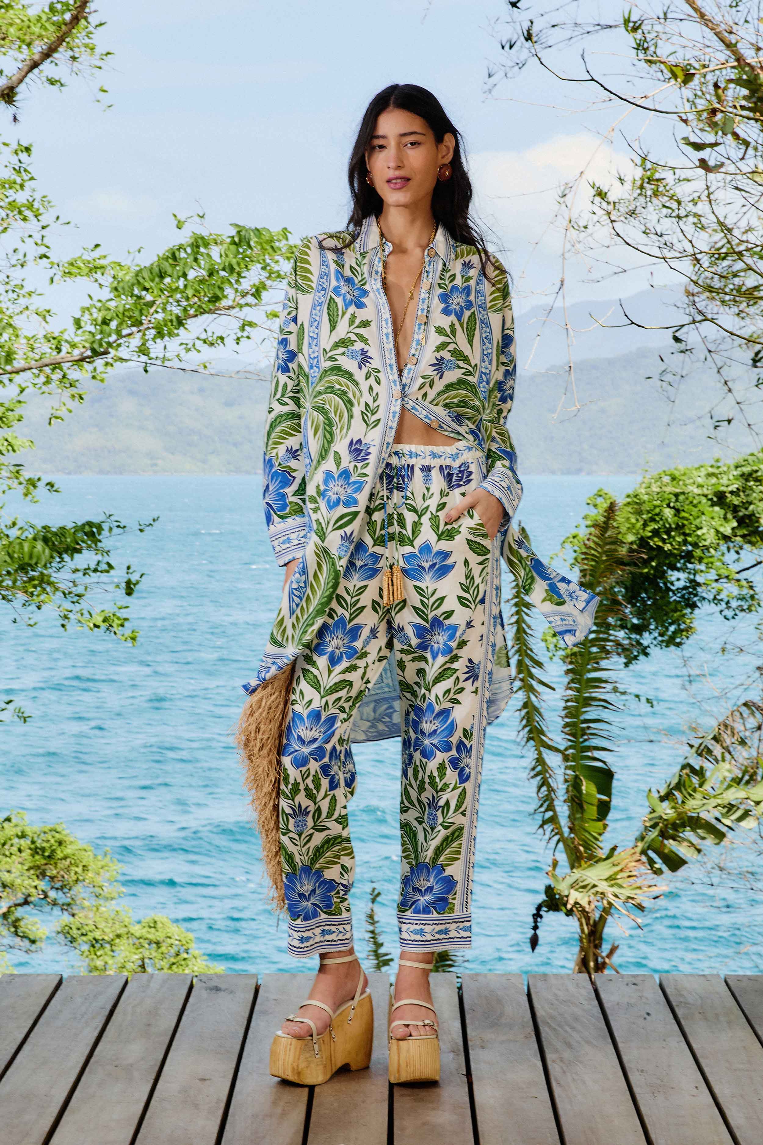 Off-White Tropicance LENZING™ ECOVERO™ Euroflax™ Pants
