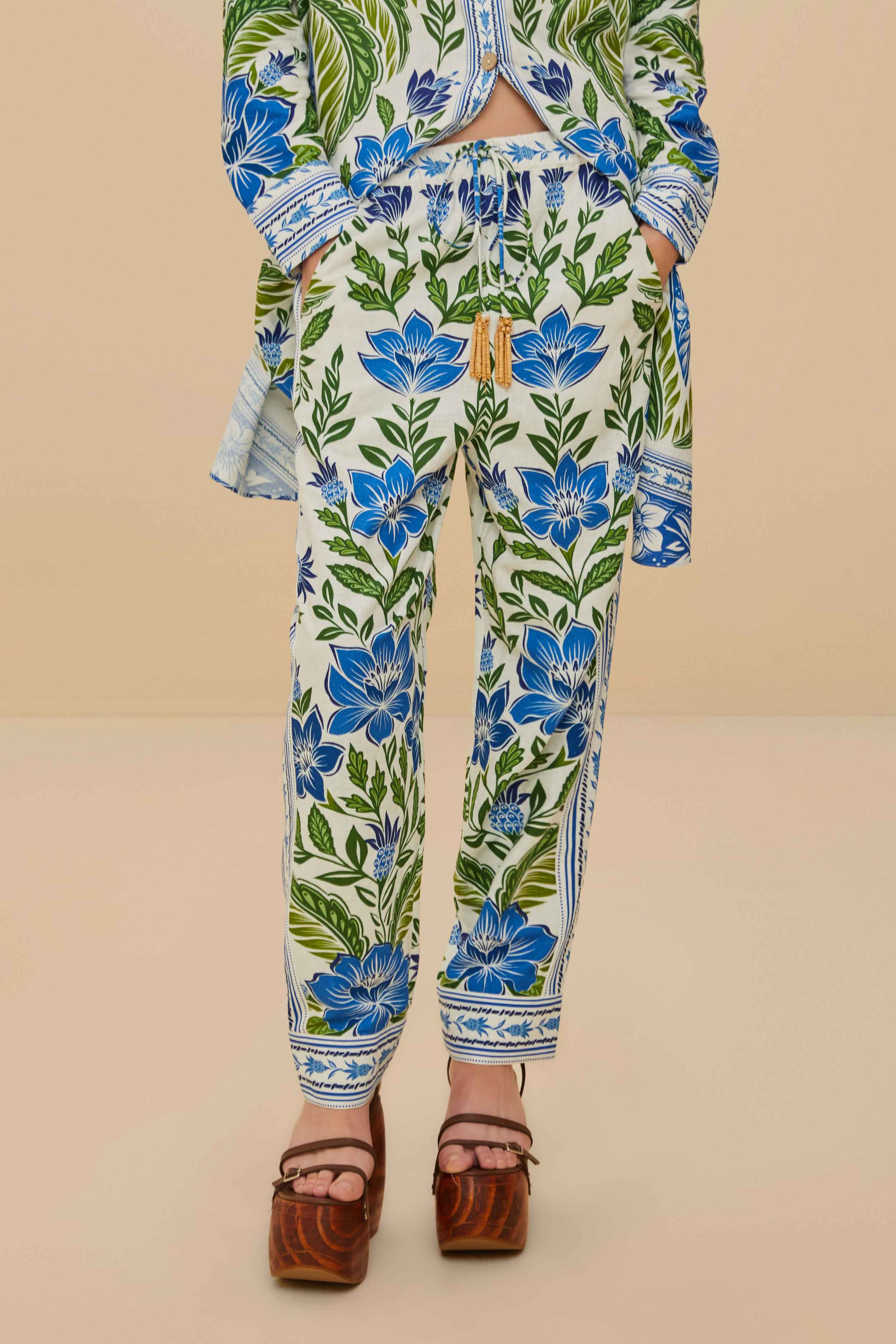 Off-White Tropicance LENZING™ ECOVERO™ Euroflax™ Pants - Image 2