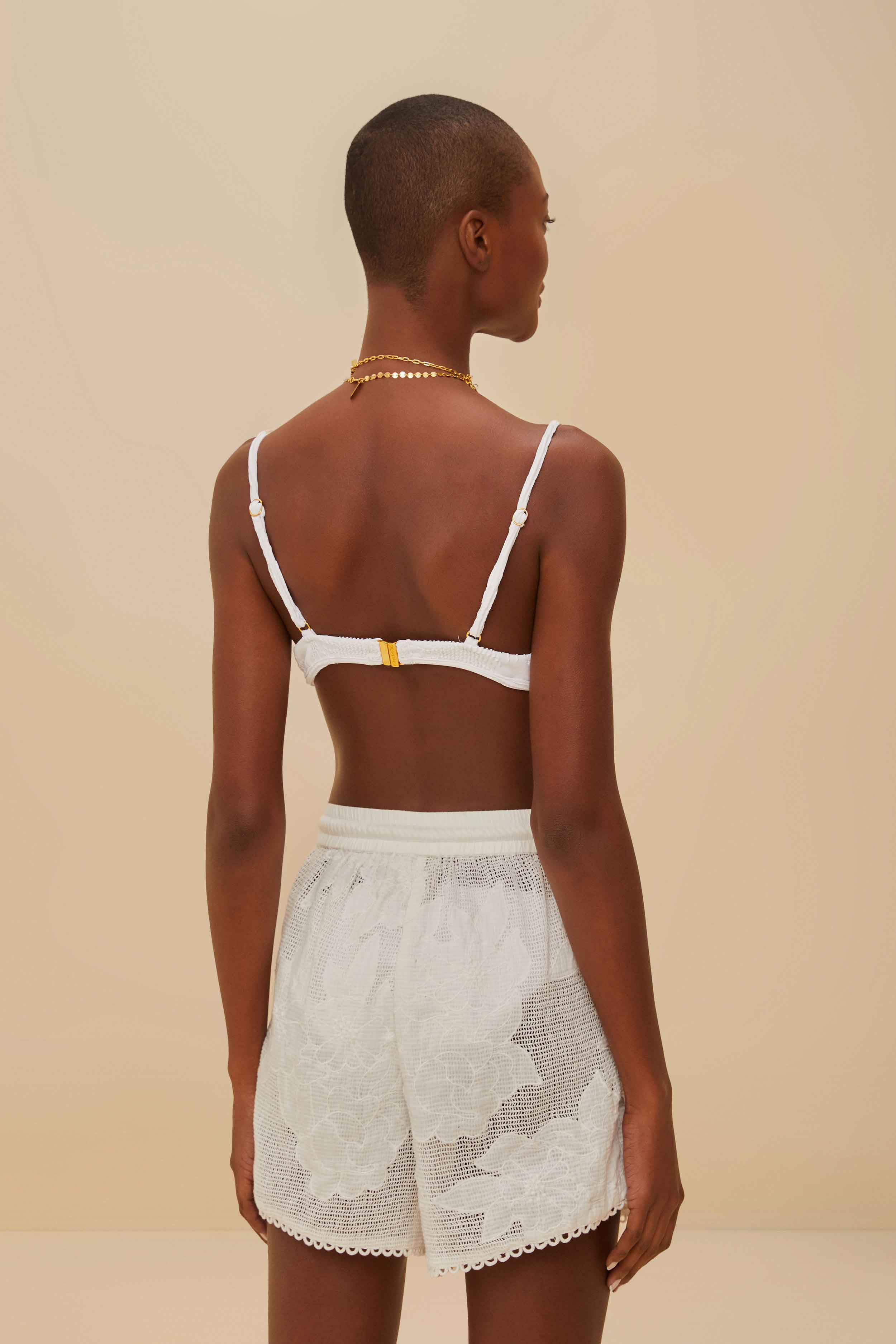 White Flower Shorts - Image 3