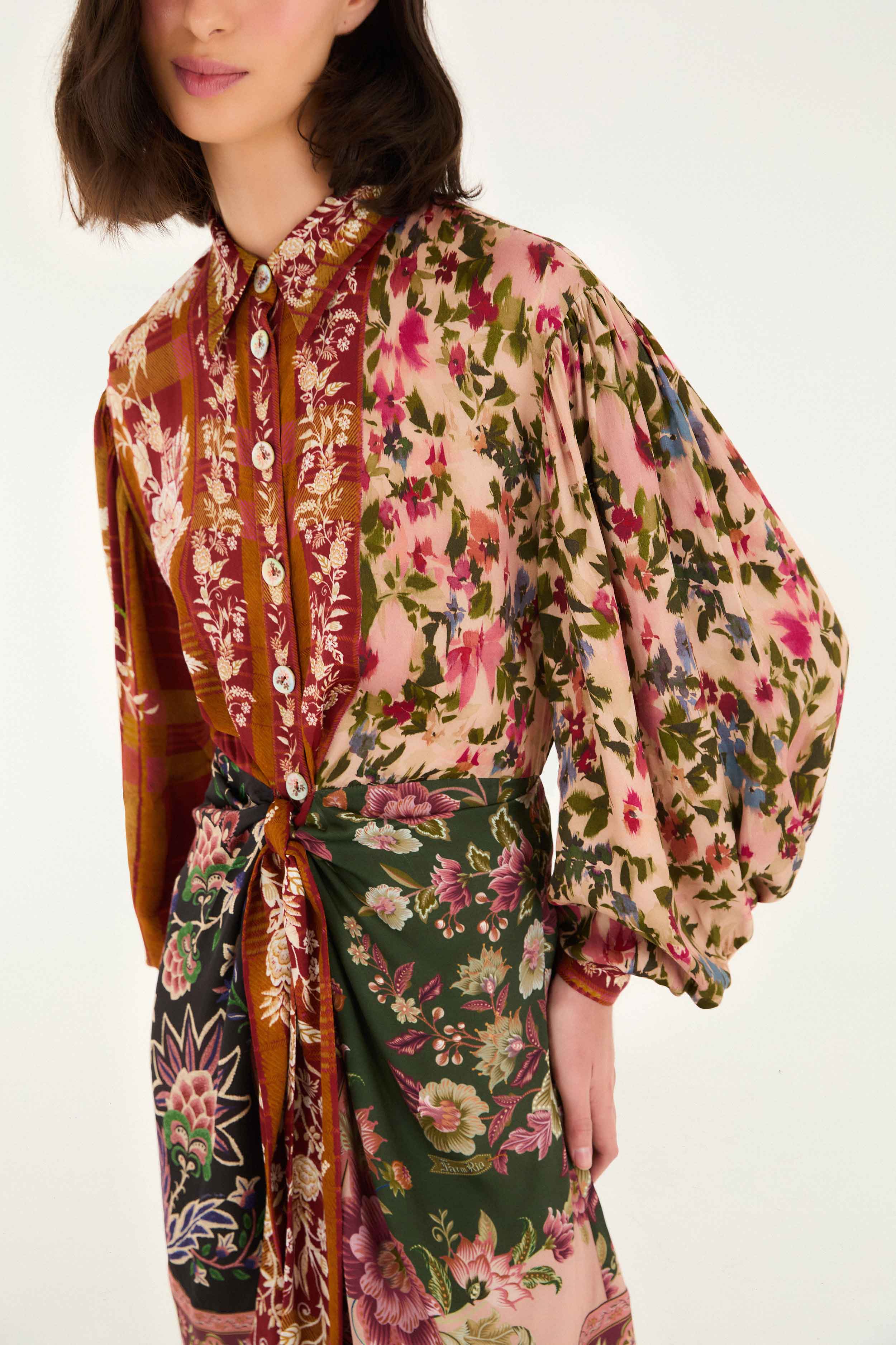 Mixed Winter Garden Lenzing™ Ecovero™ Viscose Mini Dress - Image 5
