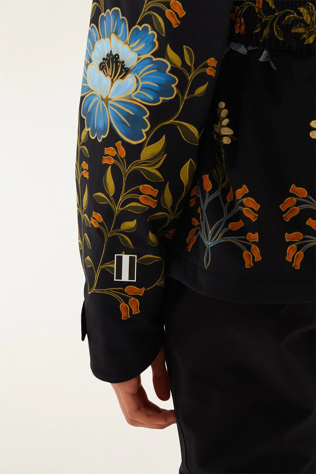 Black Winter Garden Hooded Belted Puffer Ski Jacket - Image 7