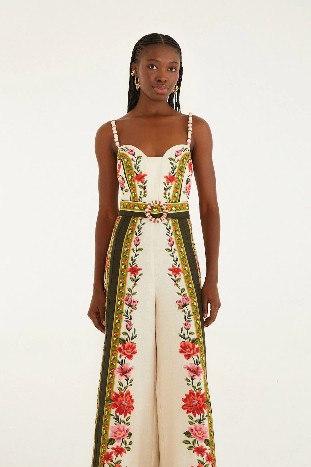 Sand Wonder Rio Sleeveless Euroflax™ Premium Linen Wide-Leg Jumpsuit - Image 4