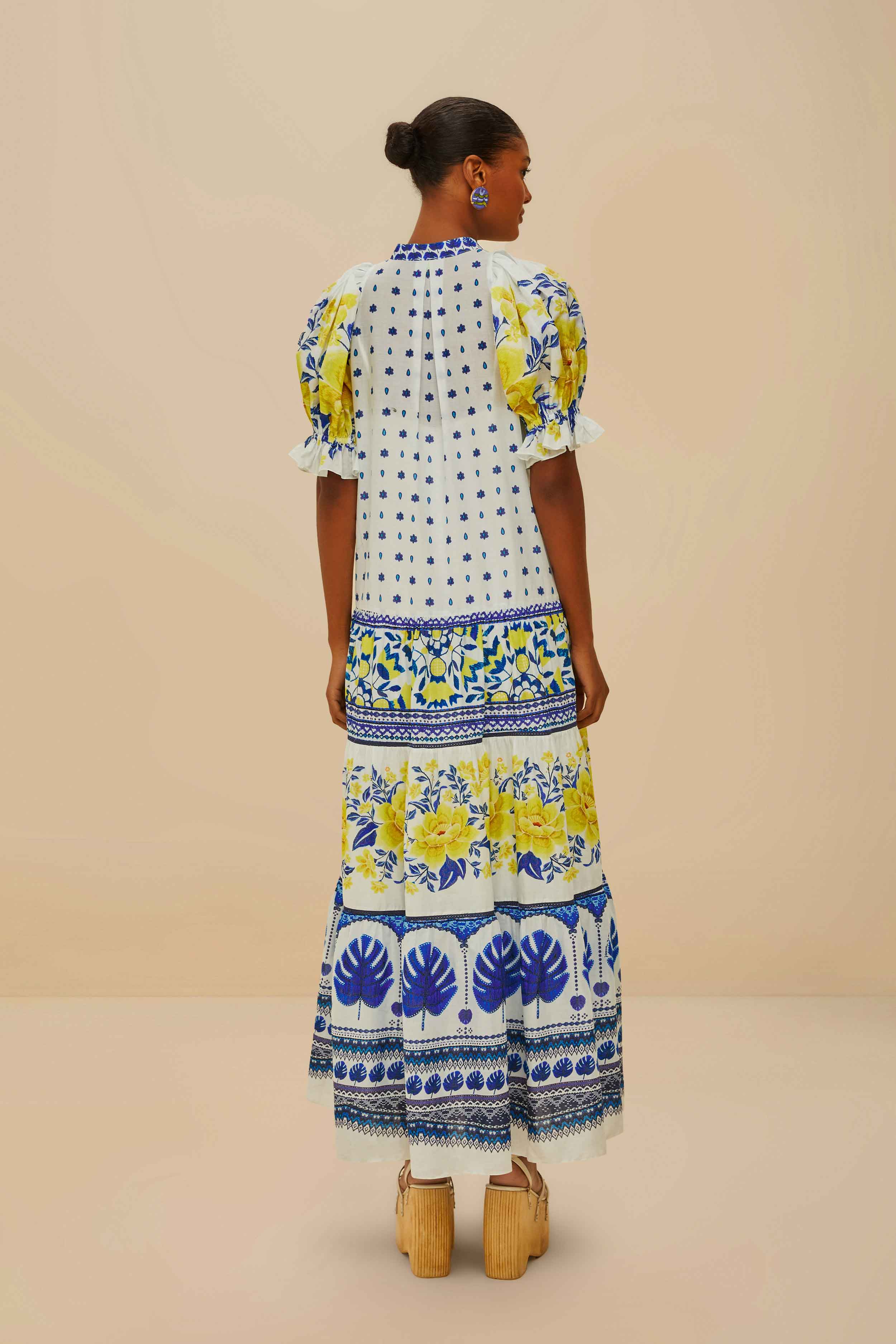 ZULI OFF-WHITE MIDI DRESS SHORT SLEEVES - Image 4